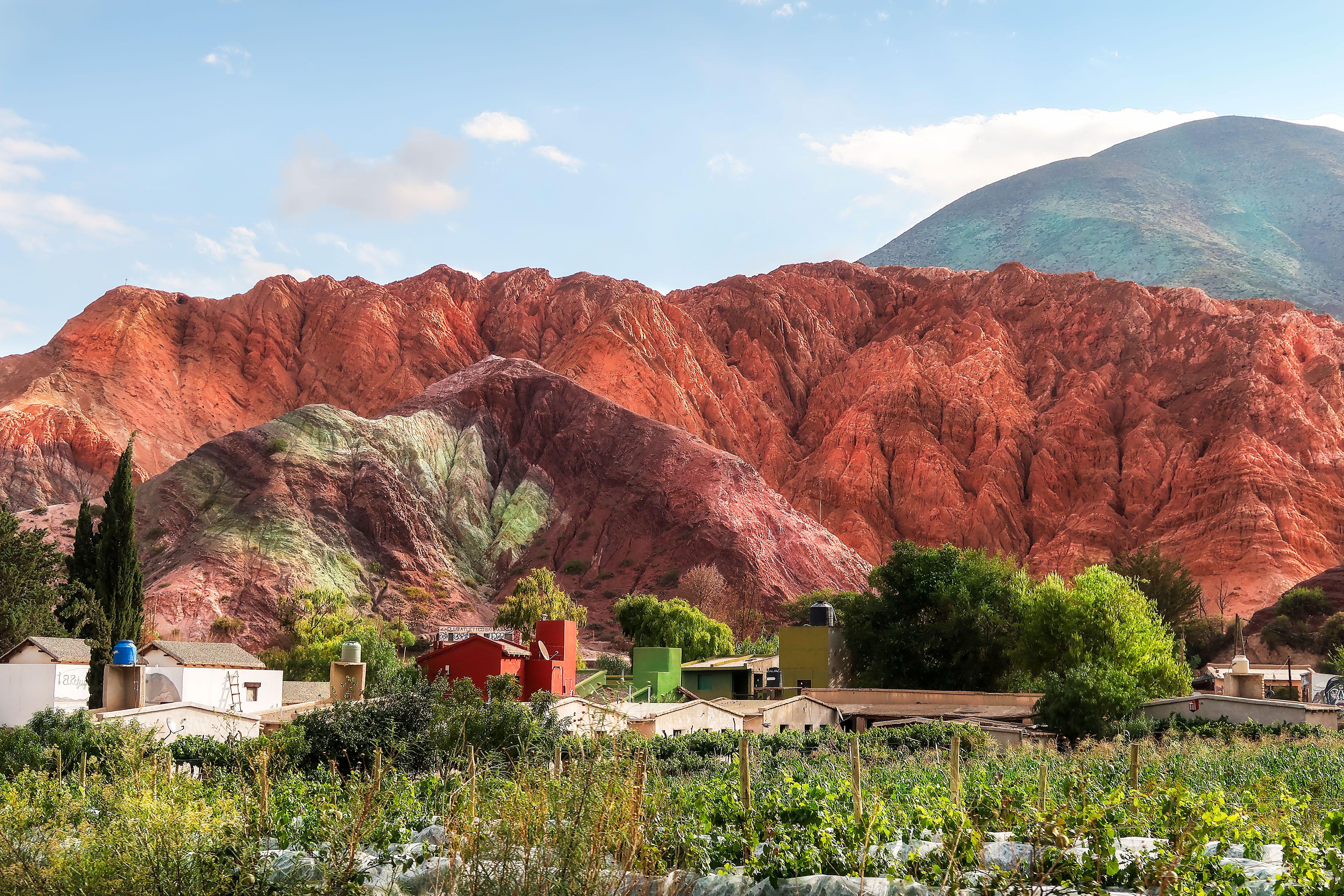 Vista aérea de la Quebrada de Humahuaca